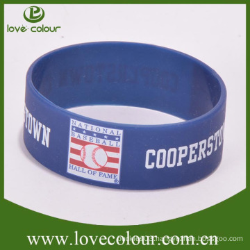 Factory custom no moq basketball silicone wristband for adult